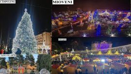 Iluminatul festiv în marile orașe din Argeș! Care este cel mai frumos?